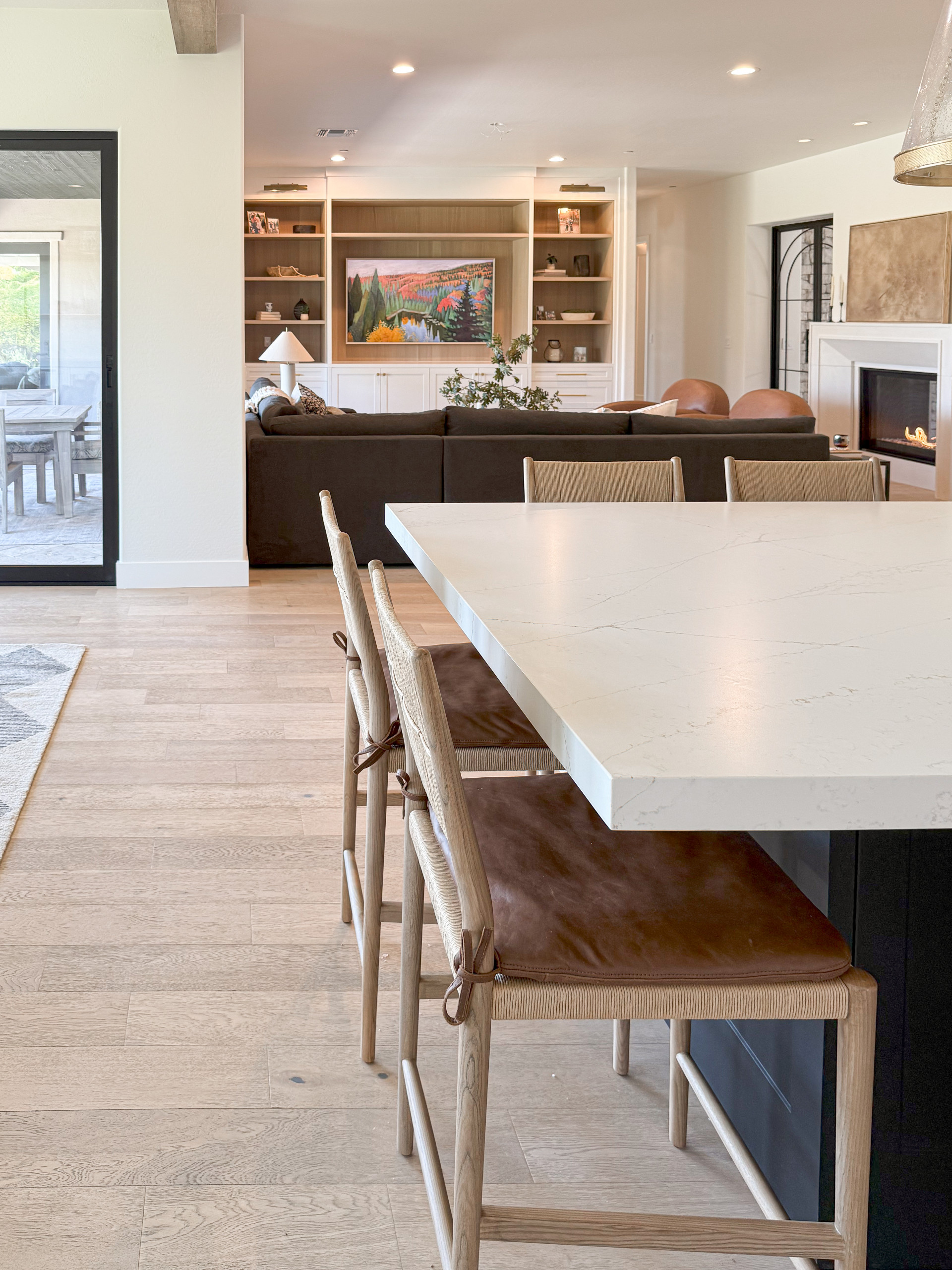 Example of a trendy dining room design in Phoenix