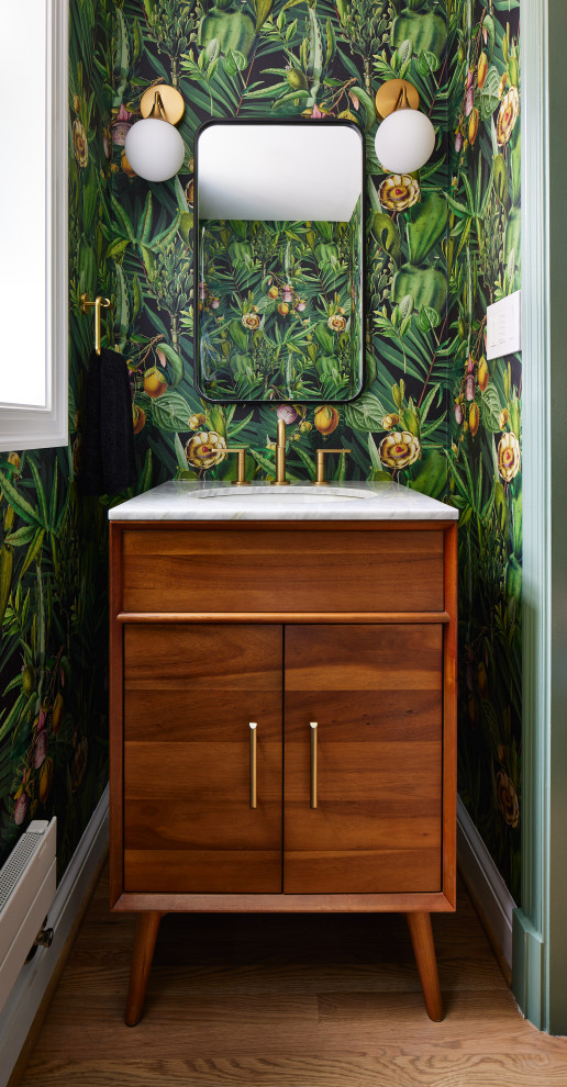 Powder room - transitional powder room idea in DC Metro