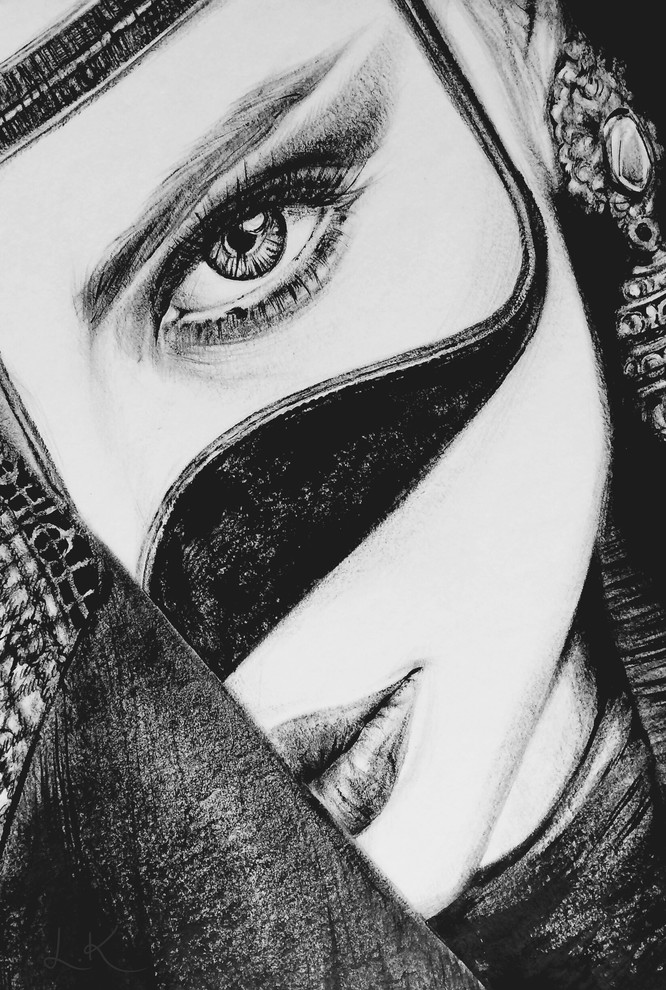 Черная гуашь; «сухая кисть»