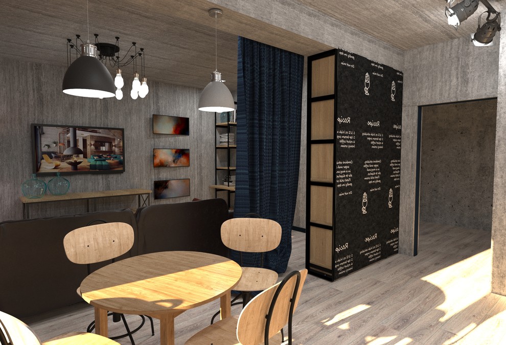 Кухня-студия в стиле лофт