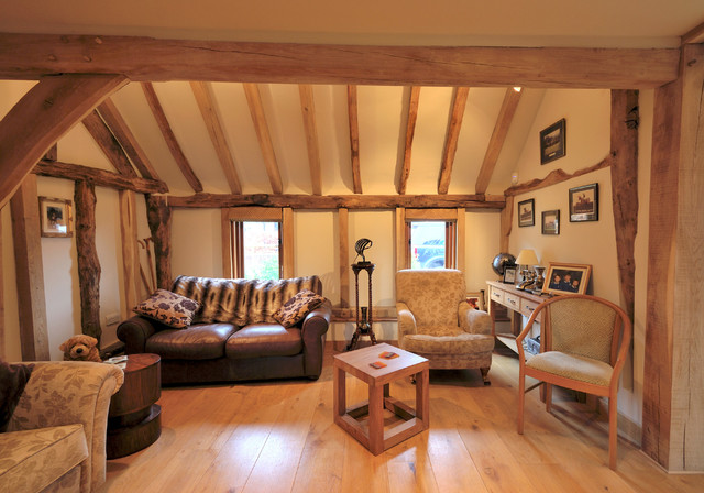 Barn Conversion In Kent Uk Rustic Living Room London