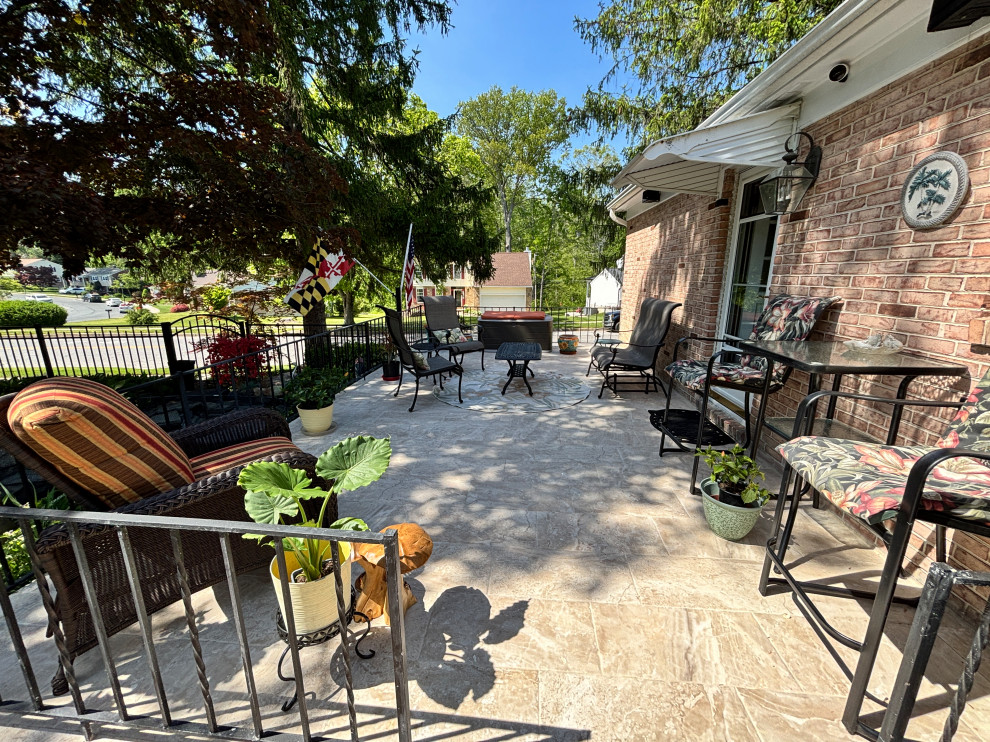 Elegant Entryway and Patio Hardscape Upgrade