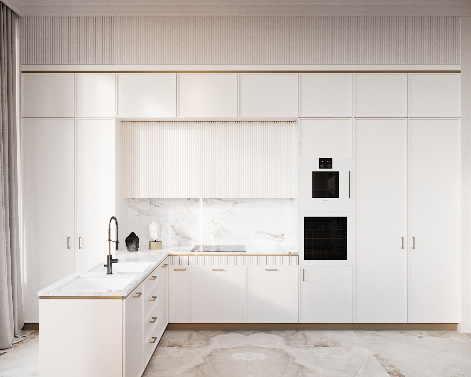 Кухня гостиная в пентхаусе