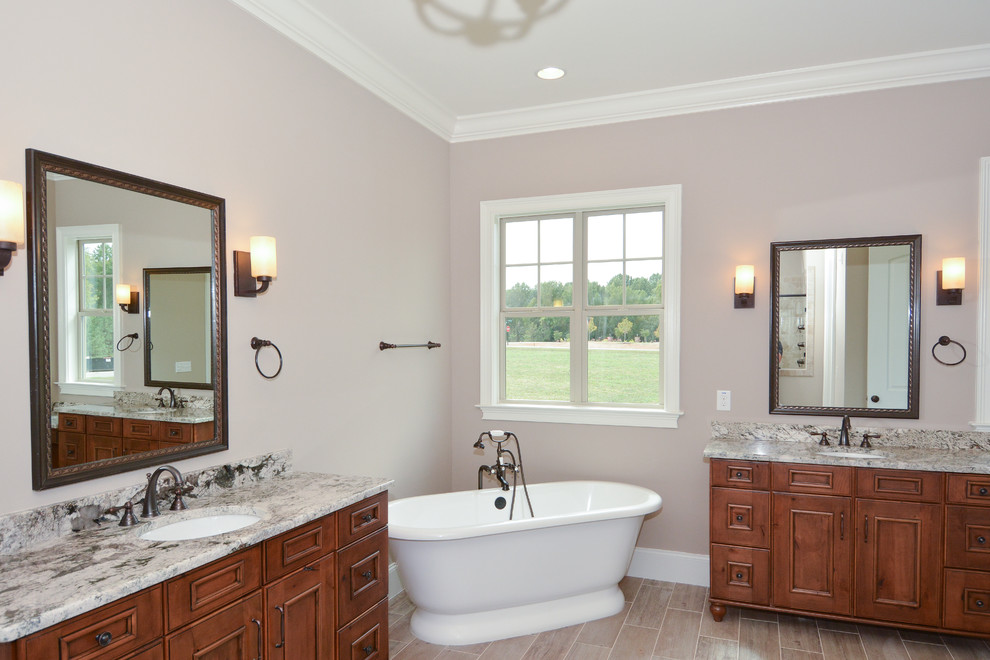 Transitional bathroom in Raleigh.