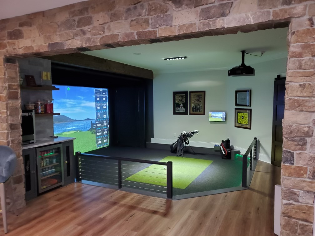 Basement Renovation - Simulator Room The Manor