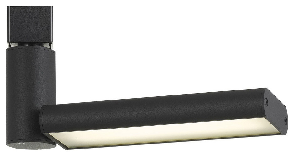 4 75" Height Metal Track Head In Black Modern Track Heads And