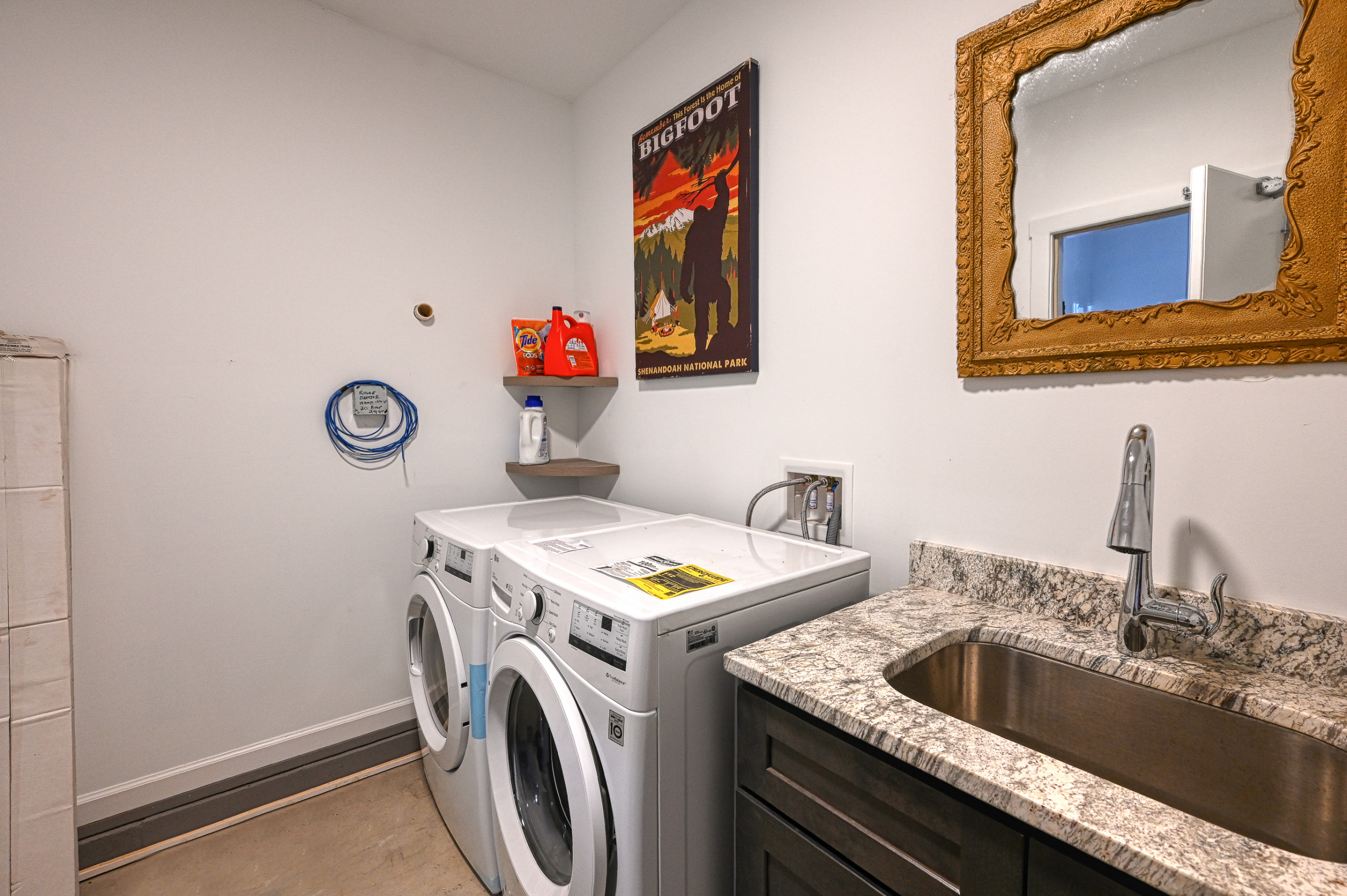 Malloy Garage Apartment Laundry Area