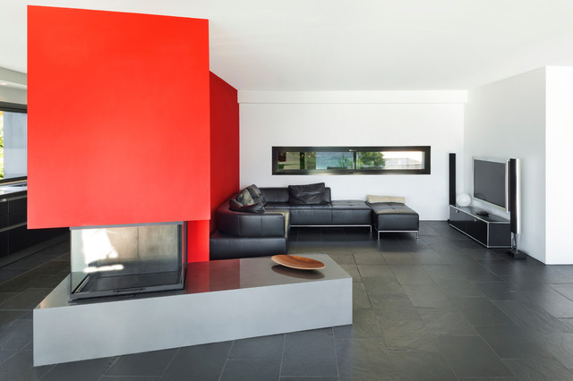 Various Fireplace Projects modern-wohnzimmer