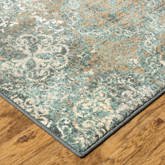 Karastan Studio Serenade Arietta Abyss Blue Contemporary Area Rugs