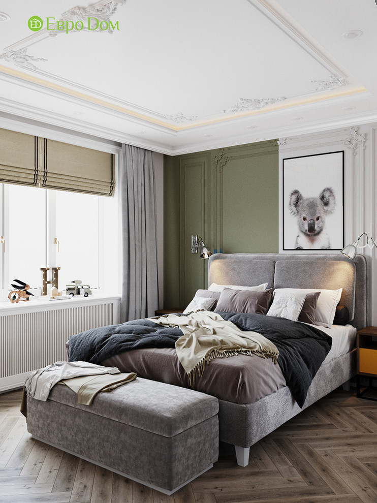 Дизайн четырехкомнатной квартиры 110 кв. м в стиле неоклассика. Фото проекта