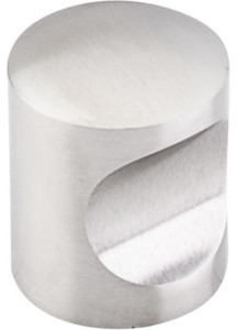 Indent Knob 1" - Brushed Stainless Steel