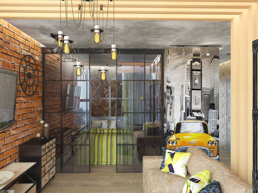 Однокомнатная квартира в стиле лофт