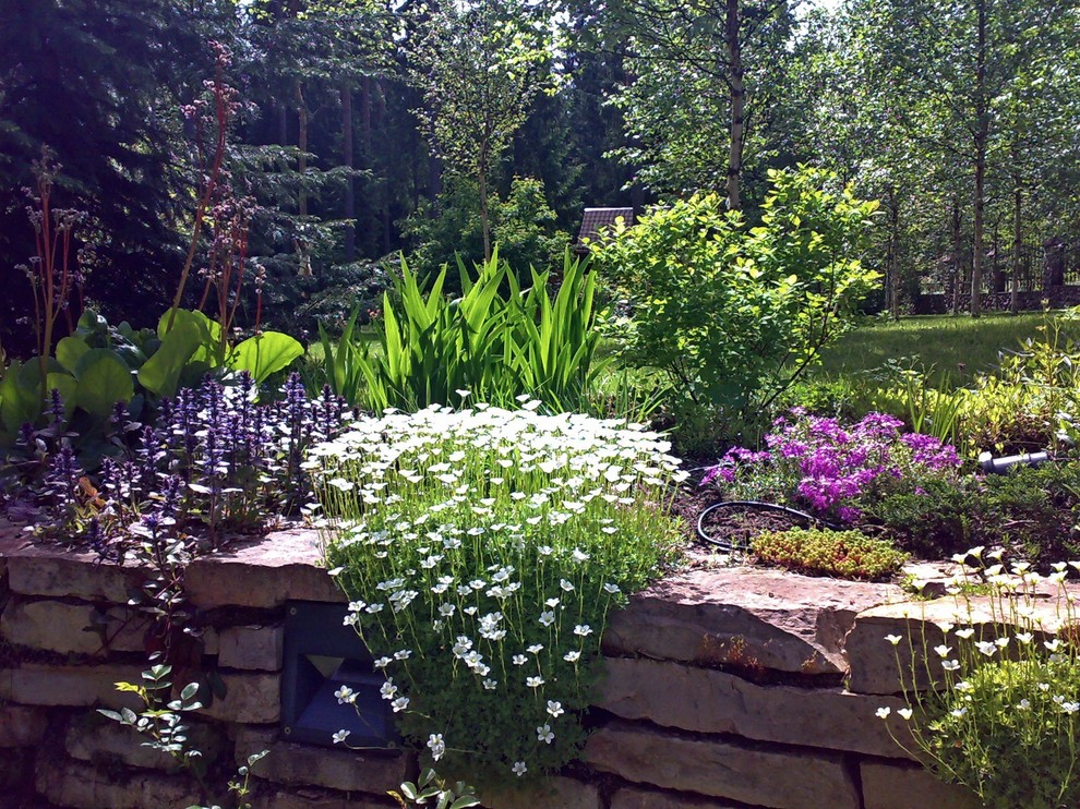 Подпорная стенка. Эффект винтажной кладки