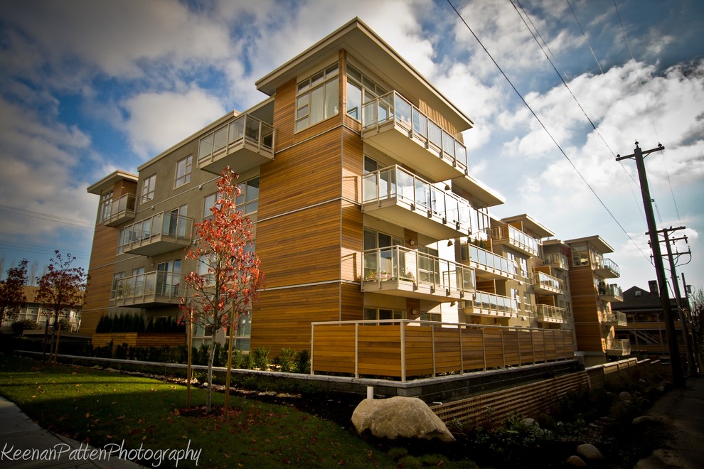 Inspiration for a contemporary exterior in Vancouver.
