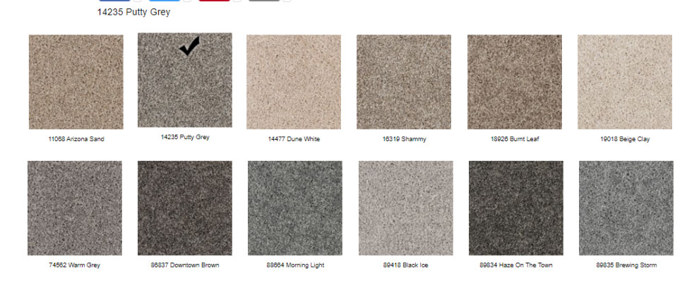 Carpet colour clearance chart