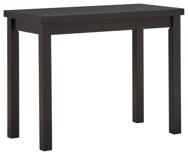 Waverly Thick Top Bar Table, Antique Black Transitional Indoor Pub And Bistro Tables by