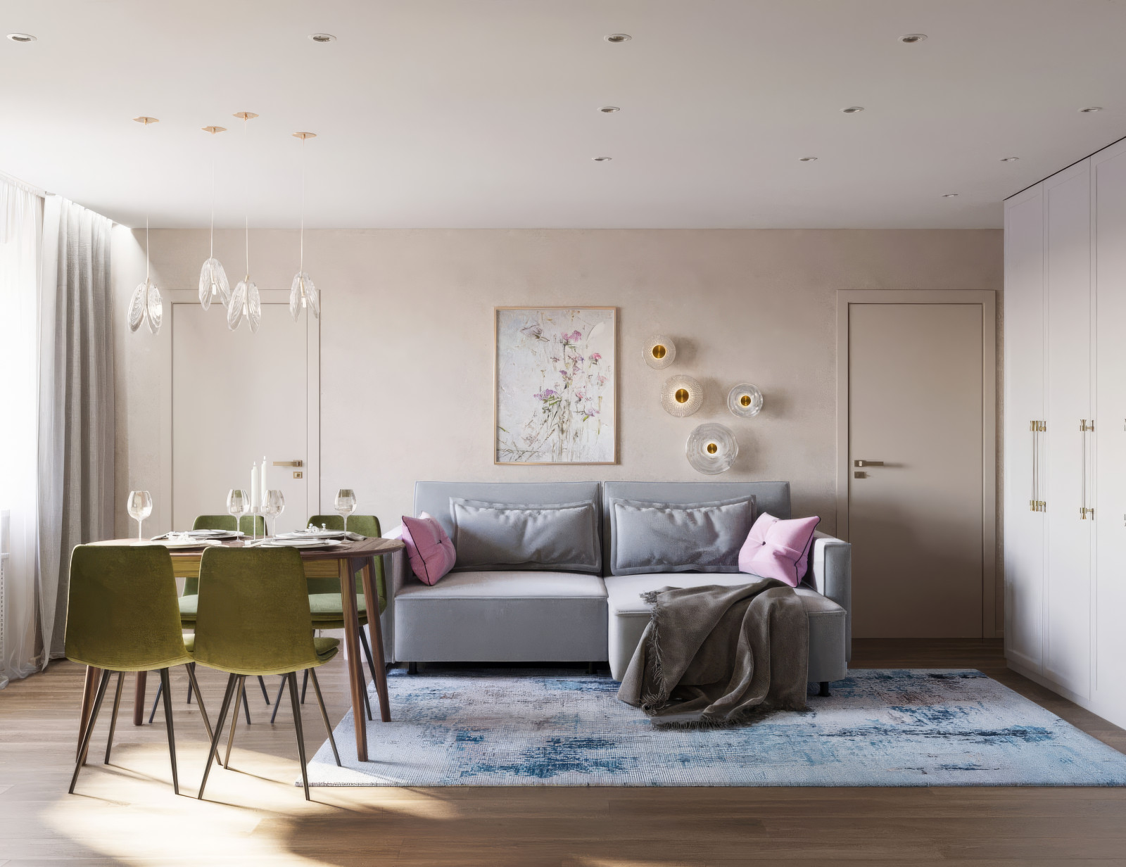 Квартира 52 м2 для семьи с маленькой дочкой