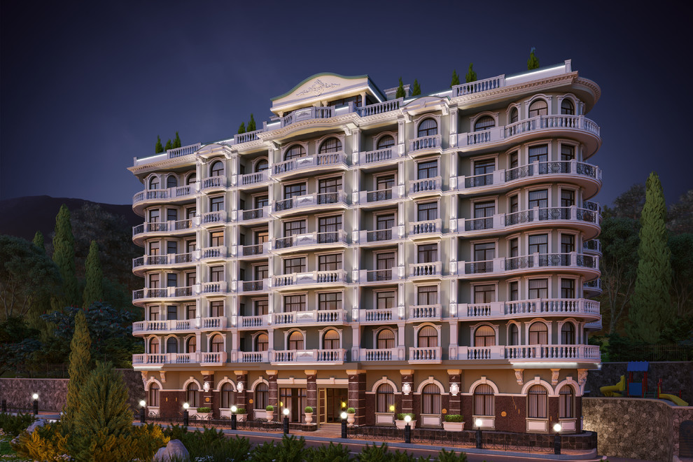 Фасад ЖК Бархатный Сезон