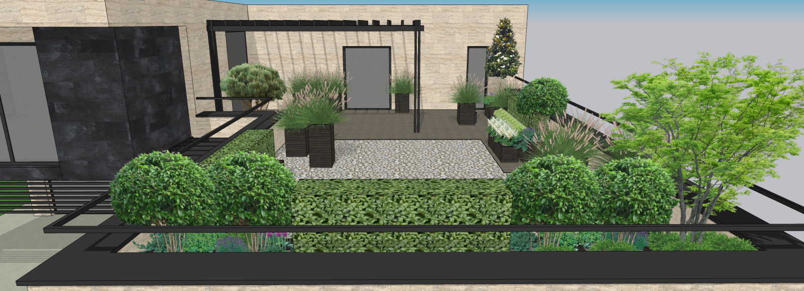 Проект озеленения эксплуатируемой кровли