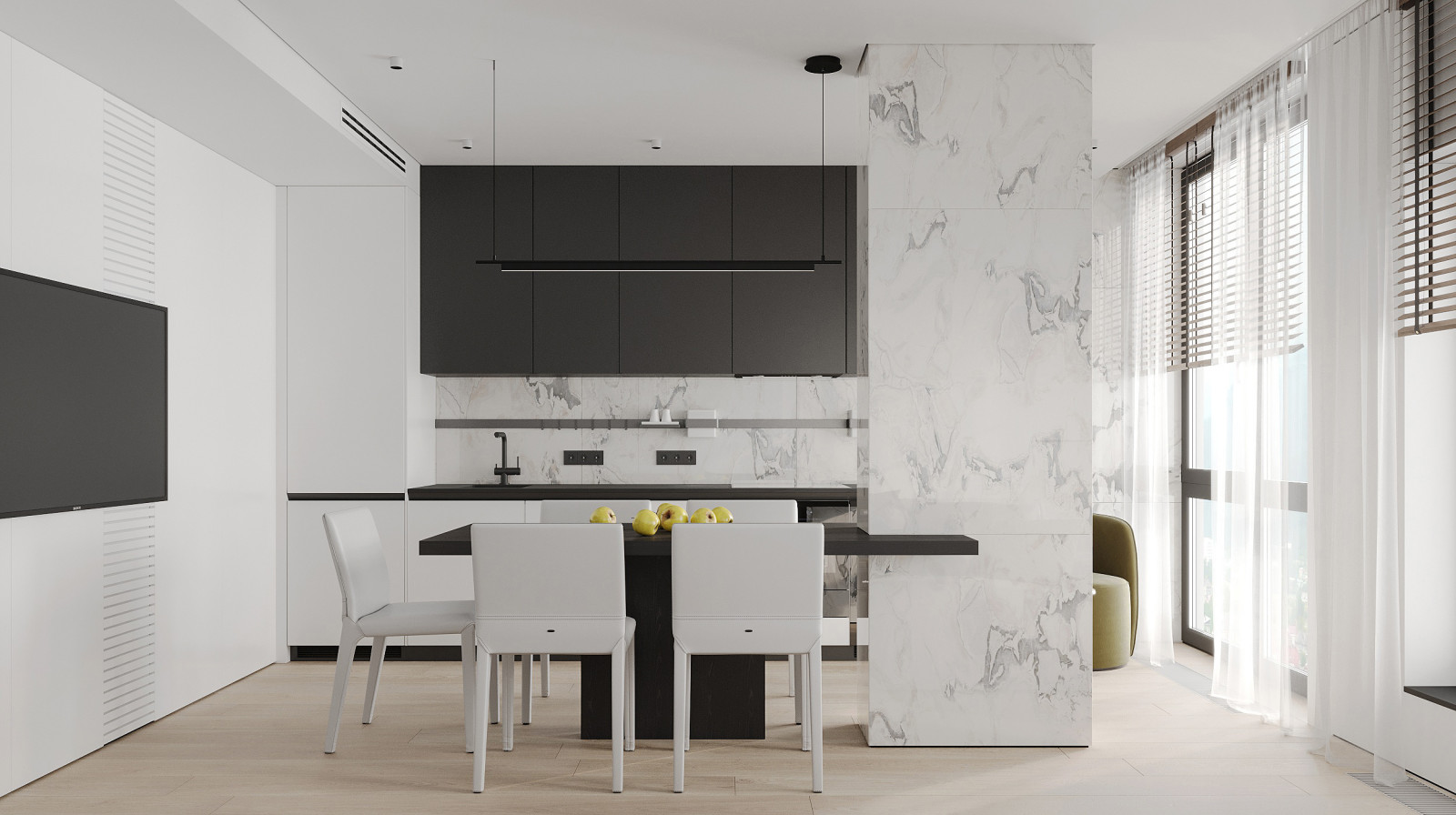 Светлая квартира в Сочи