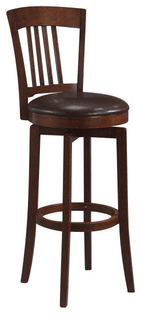 Hillsdale Furniture Canton Swivel Counter Stool, Brown