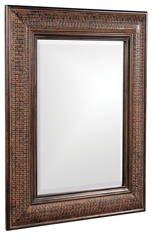 Howard Elliott Grant Antique Brown Mirror