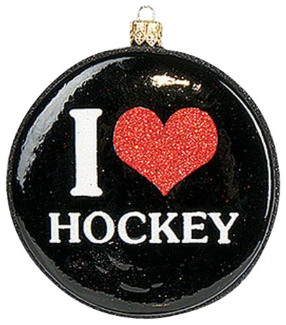 i love hockey puck polish sports mouth blown glass christmas ornament christmas ornaments - Hockey Christmas Ornaments i love hockey puck polish sports mouth blown glass christmas ornament christmas ornaments - Hockey Christmas Ornaments