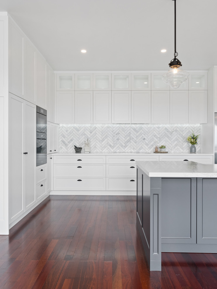 This is an example of a transitional kitchen in Perth.