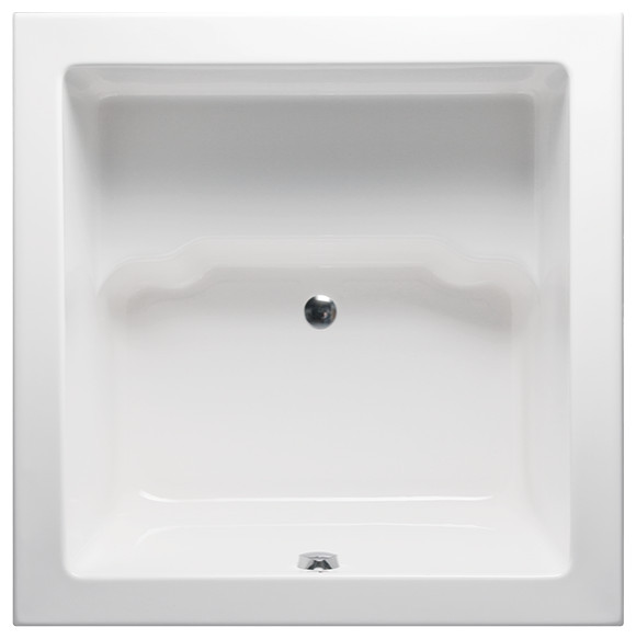 Malibu Lanikai Square 48x48x28 White, 48"x48"x28" Contemporary