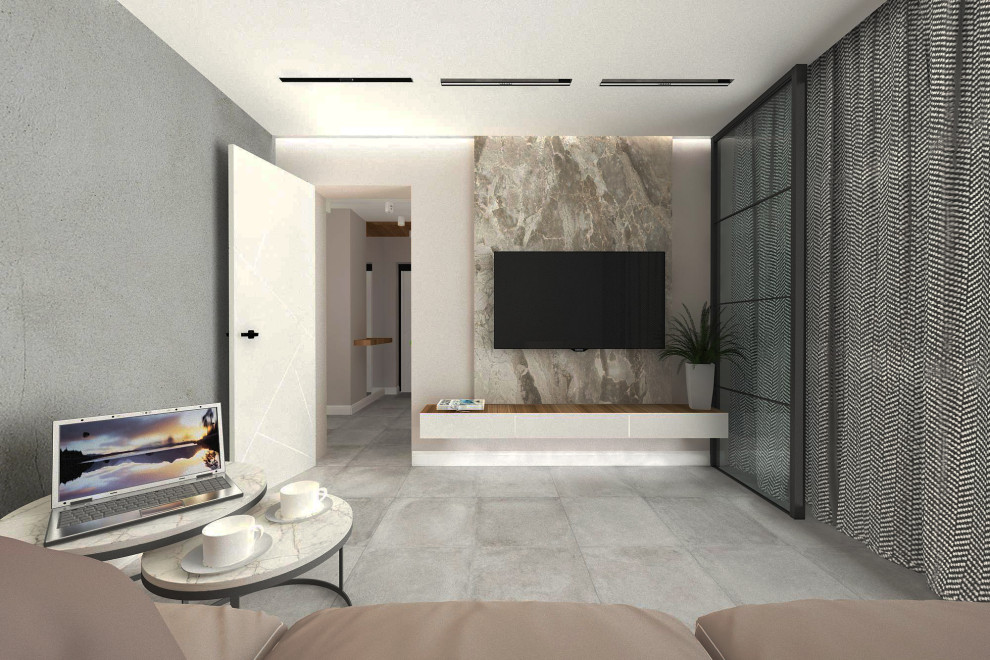 2 х комнатная квартира в стиле лофт с минимализмом