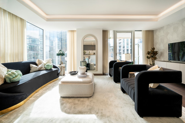 Living contemporary-vardagsrum