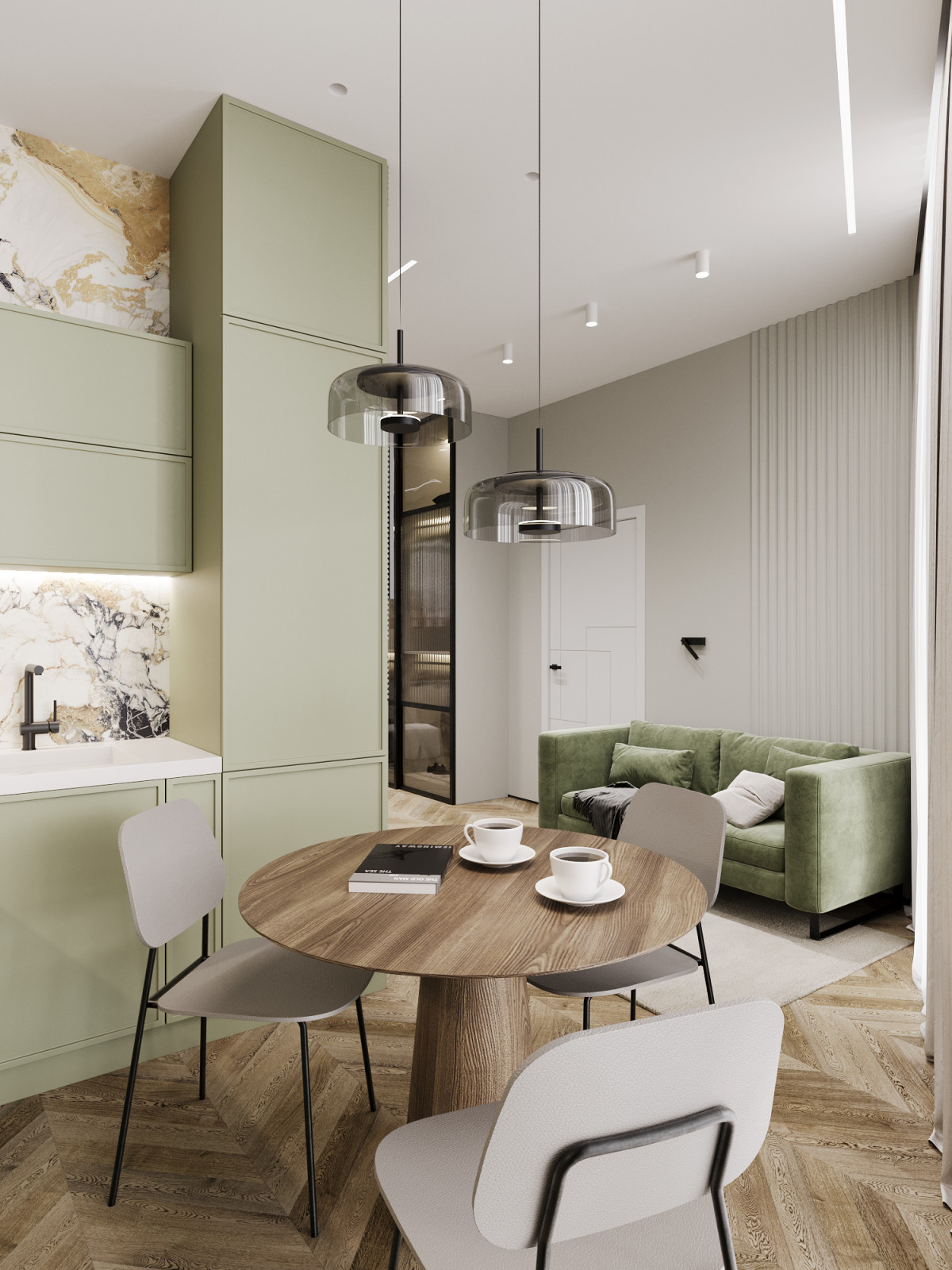 Квартира 40м2 в современном стиле