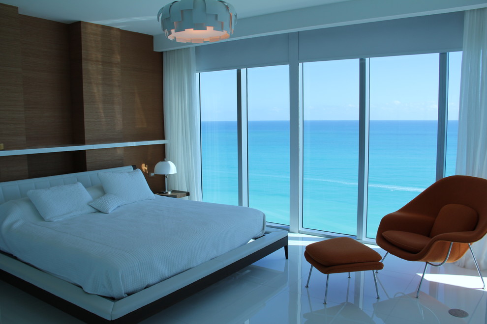 Miami Beach Apartment Modern Bedroom Miami by NHTC