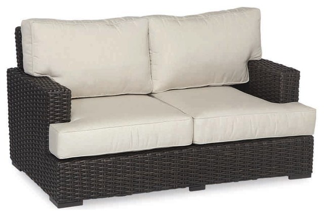 Sunset West Cardiff Loveseat With Cushions Tropical Outdoor