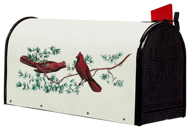 Bacova Fiberglass Wrapped Mailbox, Cardinalpine