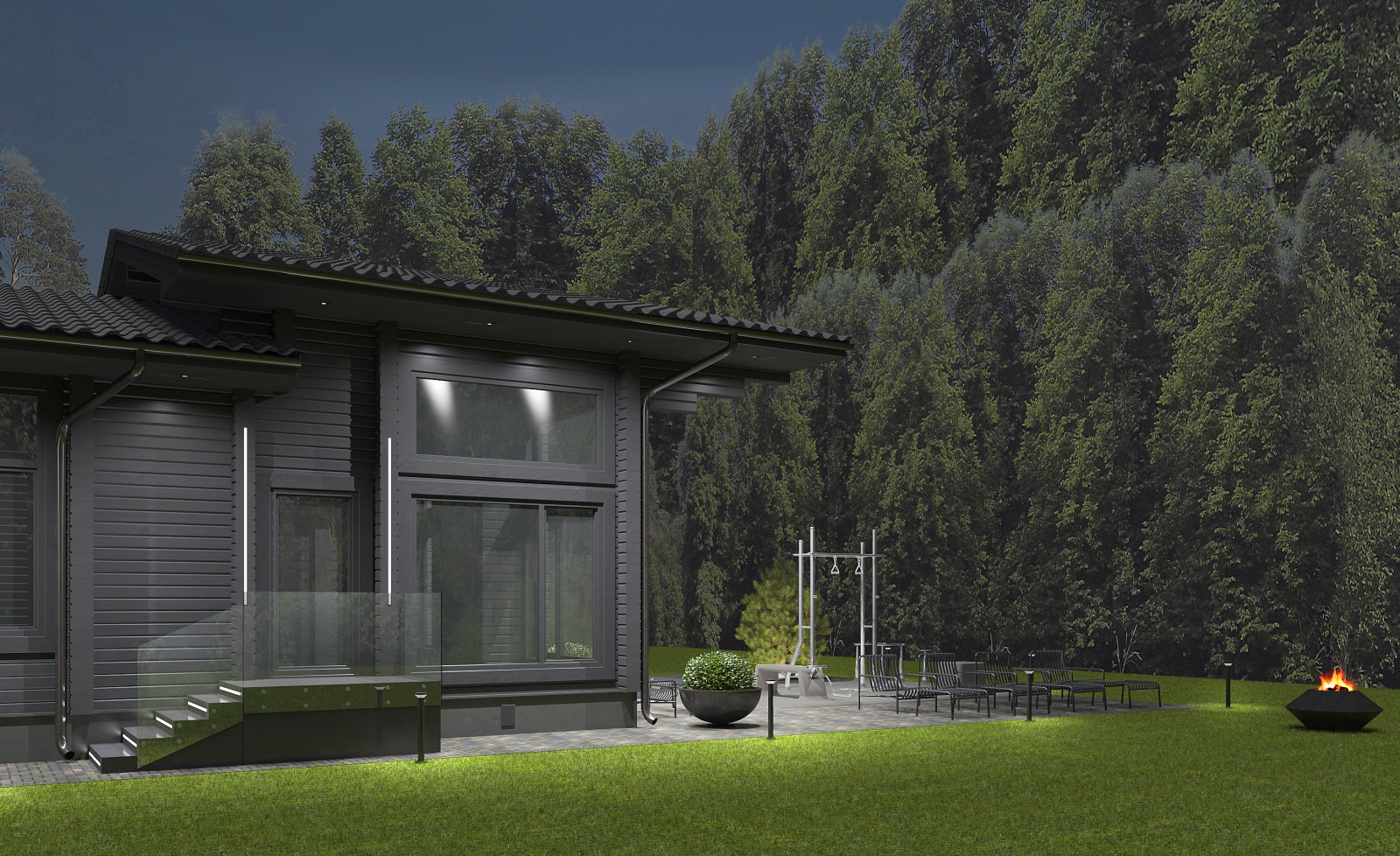 Деревянный гостевой дом