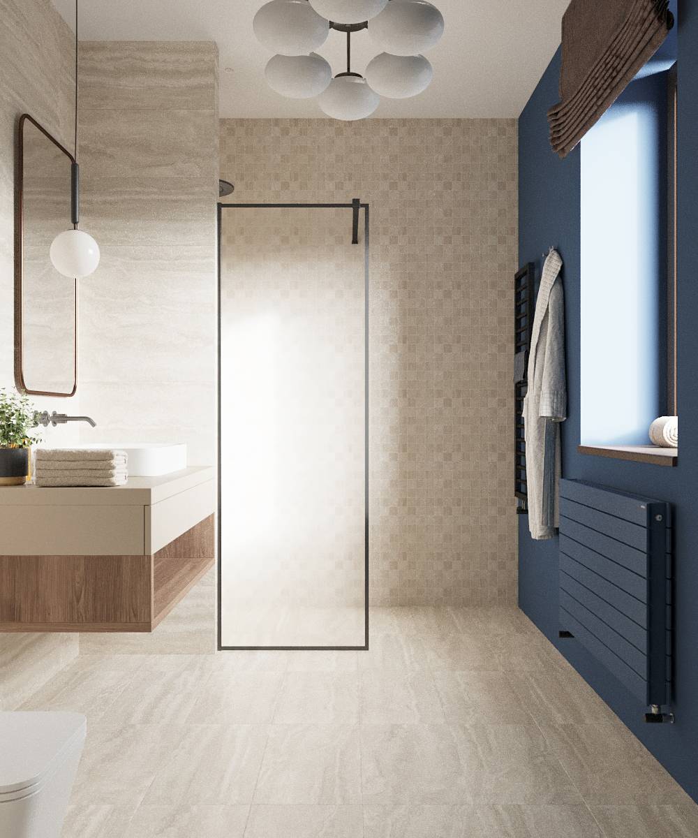 Интерьер ванной комнаты. Дизайнер Елена Шатохина