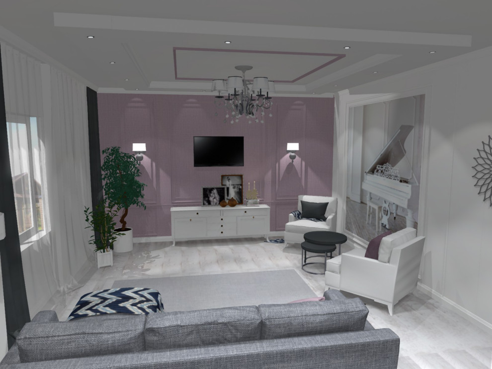 Дизайн-проект кухни-гостиной