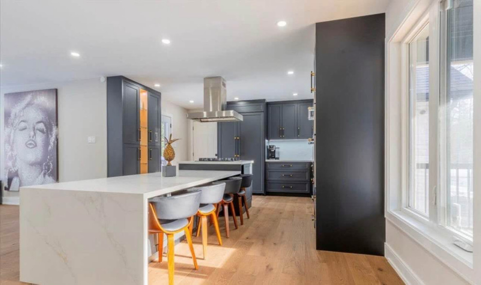 Elegant Kitchen Design - Eye catching hardware and color