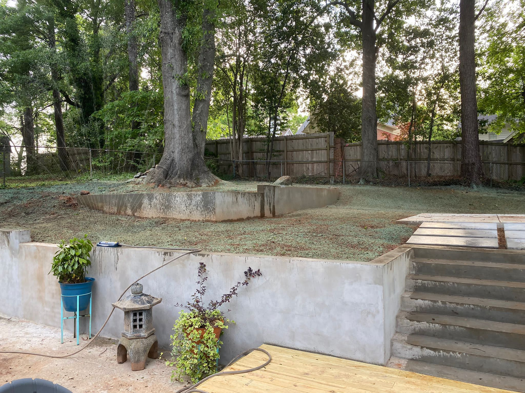Concrete Patio Deck In Brookhaven