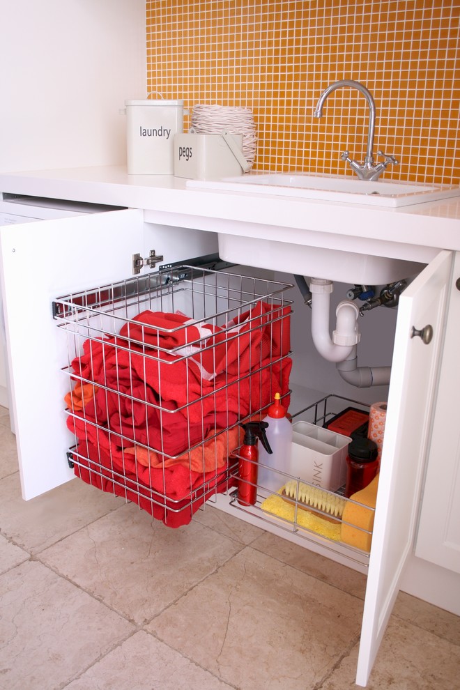 TANSEL Laundry Transformation Stainless Steel Pull Out Wire Baskets