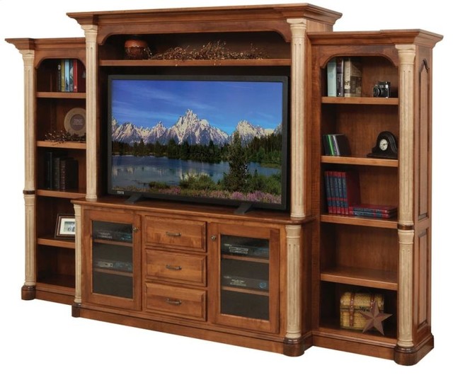 Nature's Best Furniture Jefferson Entertainment TV Stand and Hutch