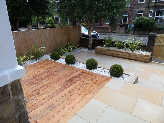 Modern front garden contemporary-uteplats