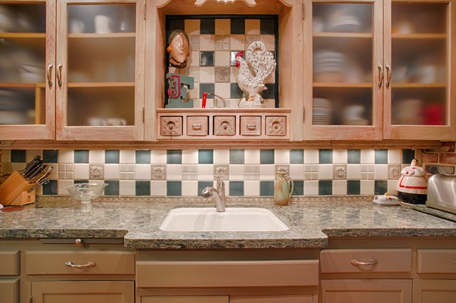 Cute Cozy Eclectic Kitchen Oklahoma City By Counter Tops