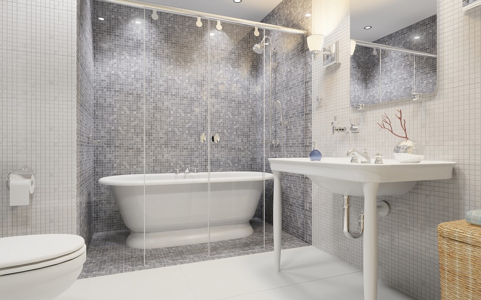 Мозаика из натурального камня в интерьере