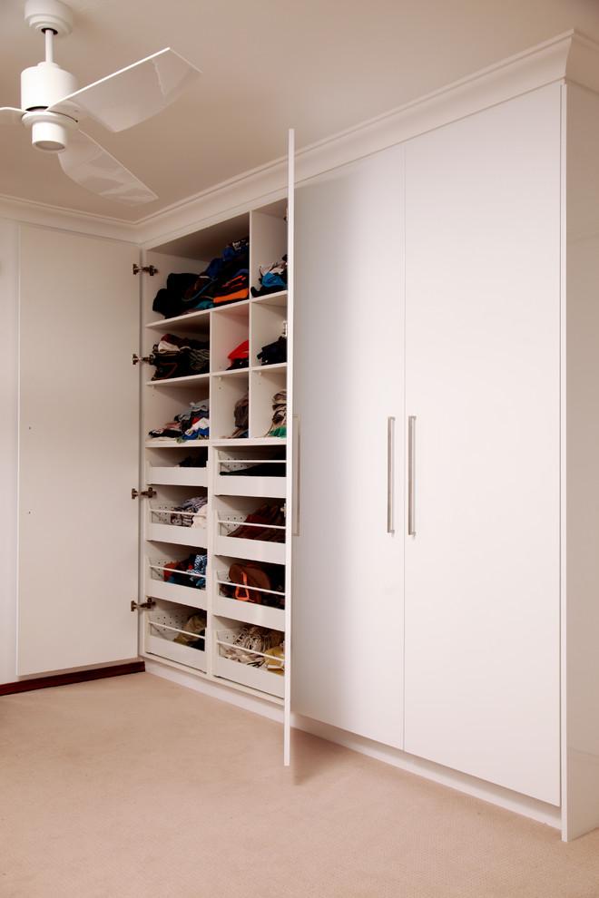Transitional storage and wardrobe in Perth.