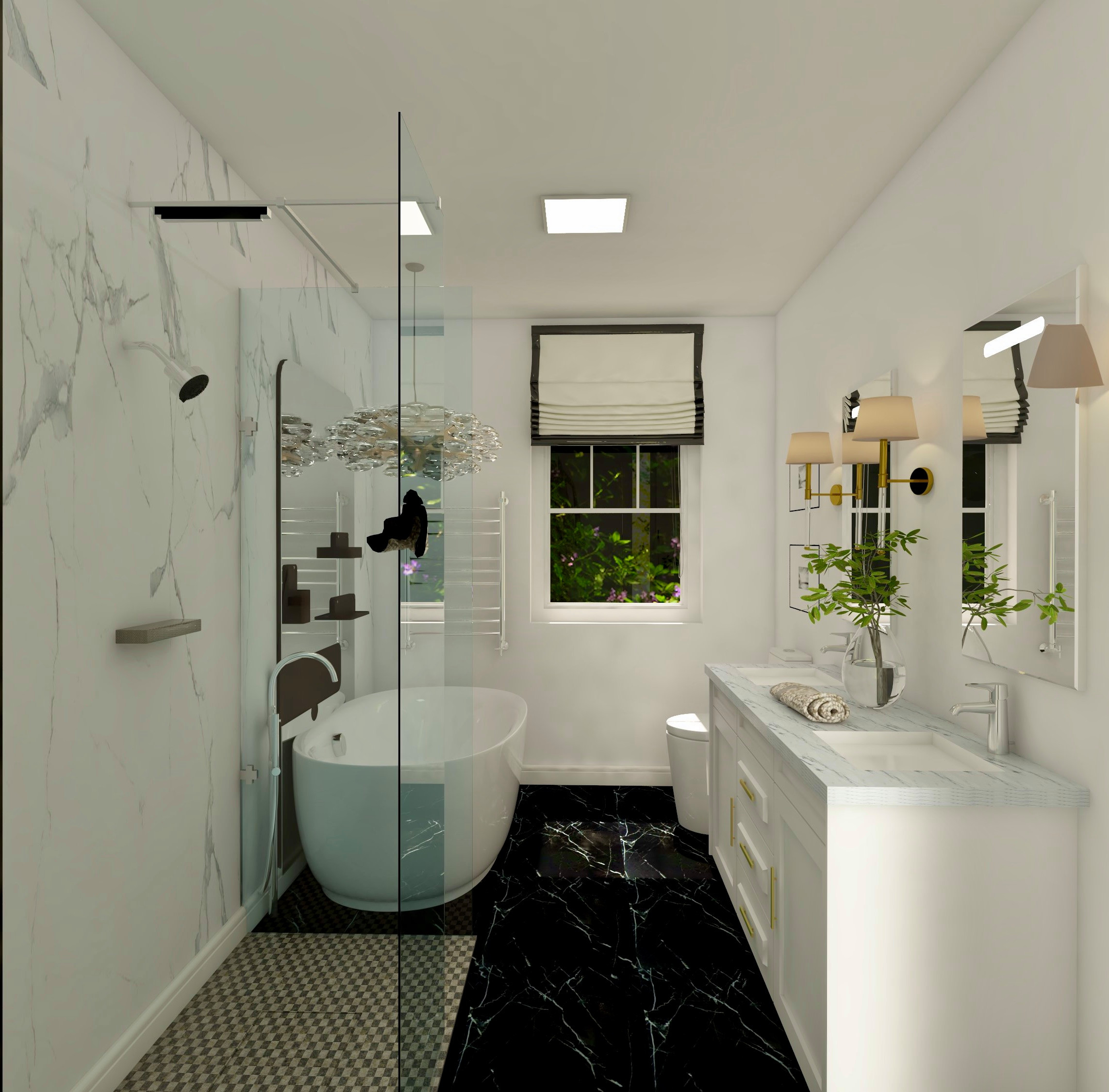 Digital Image and Design for Bathroom Remodel