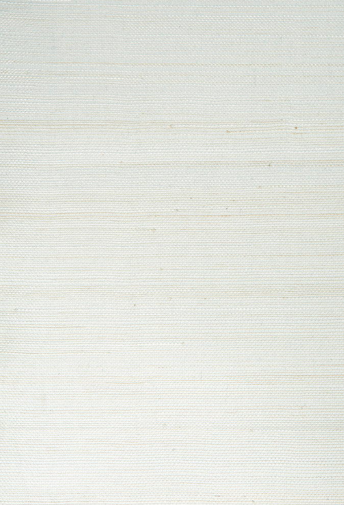 Hanami Light Green Grasscloth Wallpaper Contemporary Wallpaper by