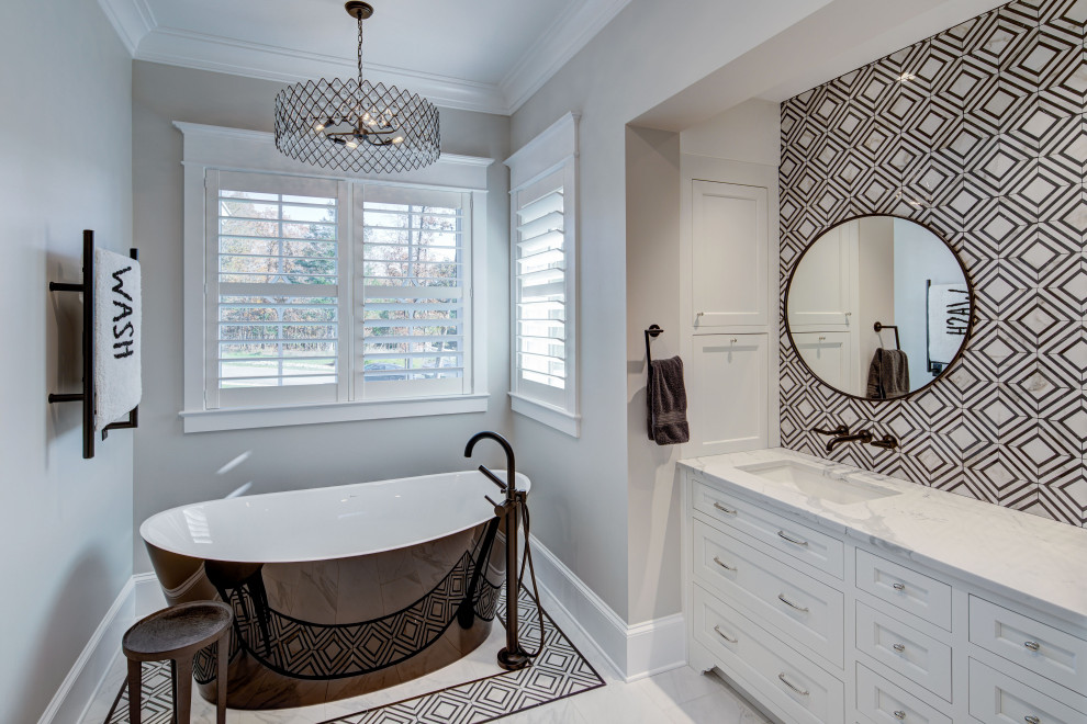 Transitional home design photo in DC Metro