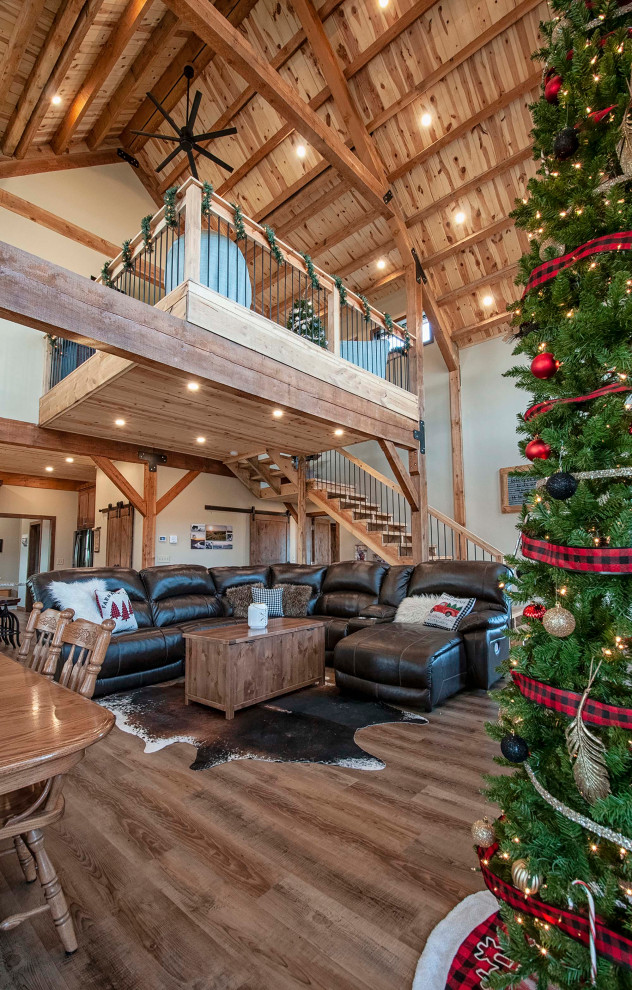 The Armstrong JFR0718 Rustic Living Room by Legacy Post & Beam Houzz